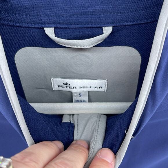 Peter Millar Zephyr light weight performance athletic golf full zip jacket sz S - Picture 5 of 7